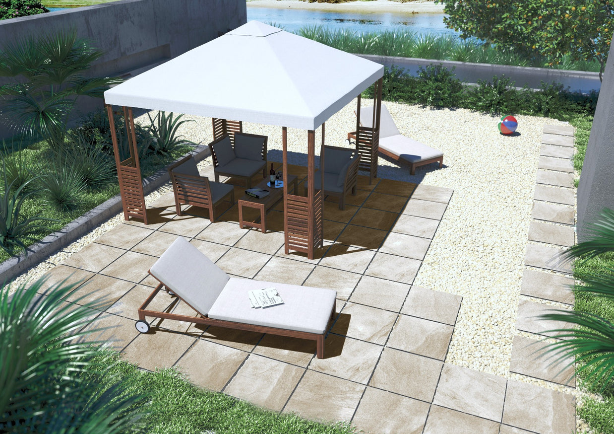 Class Beige 60 x 60 x 2cm, matt paving at Irwin Tiles