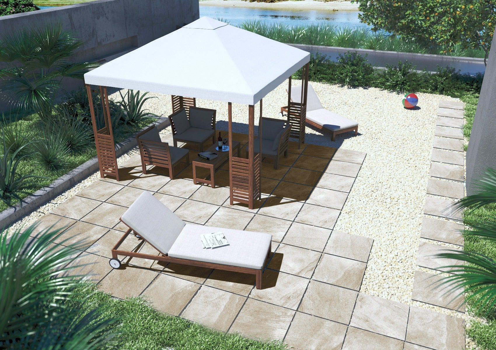 Class Beige 60 x 60 x 2cm, matt paving at Irwin Tiles