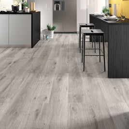 Baffin Oak Laminate 8mm All Over Waterproof, laminate flooring for kitchens, hallways and living rooms at Irwin Tiles