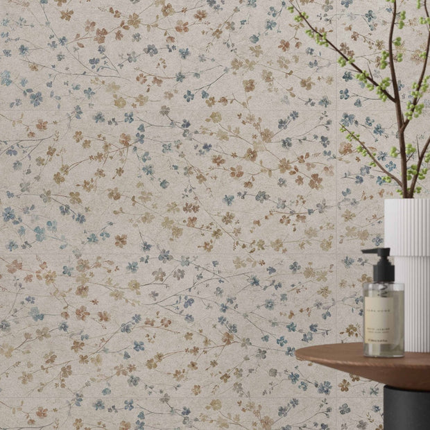 Brixstone Decor 30x90cm, multi-colour matt wall tile at Irwin Tiles