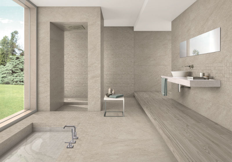 Dreamstone Zinc Mosaic 30 x 30cm, tile at Irwin Tiles
