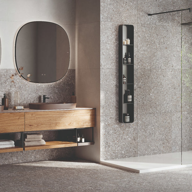 Gravelux Grey 60x60cm, porcelain tile at Irwin Tiles