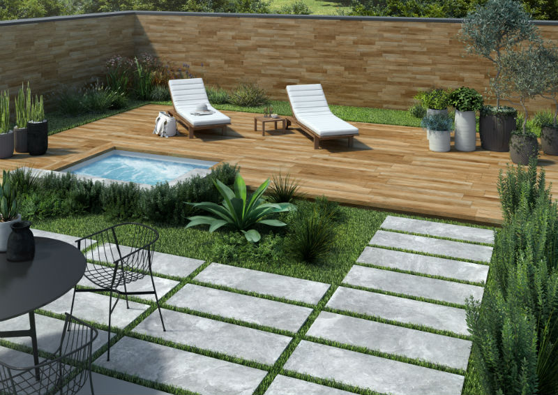 Ardesie Grey 40 x 120 x 2cm, porcelain paving at Irwin Tiles