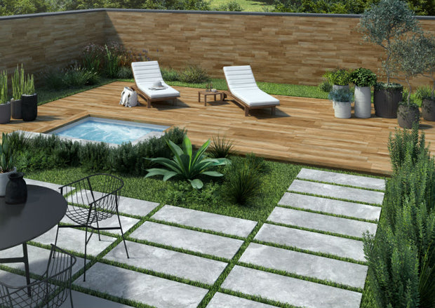 Ardesie Grey 40 x 120 x 2cm, porcelain paving at Irwin Tiles
