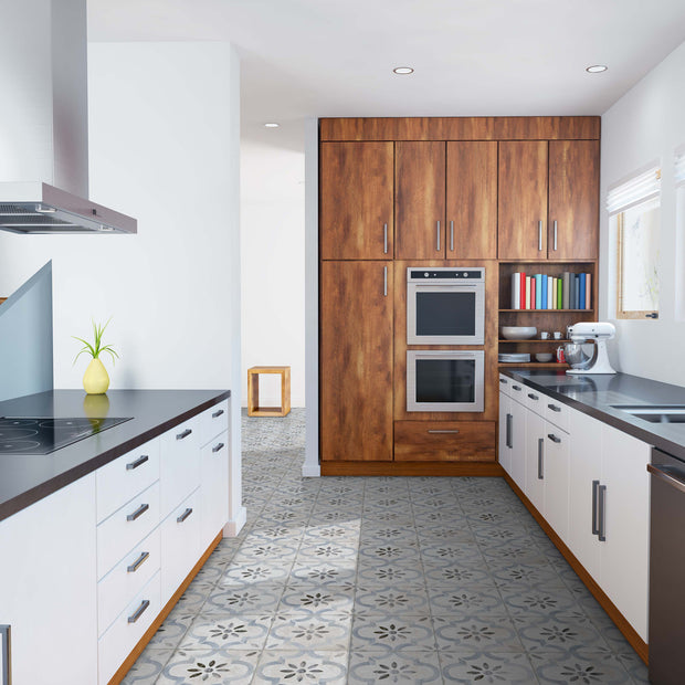 Mesina Azul 22.5 x 22.5cm, matt tile at Irwin Tiles