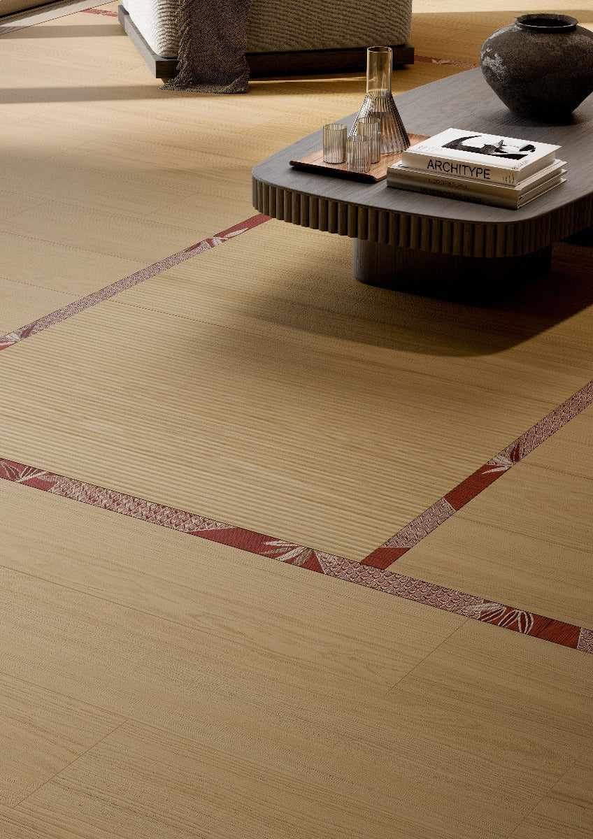 Oku Tatami Honey 60x120cm, porcelain tile at Irwin Tiles
