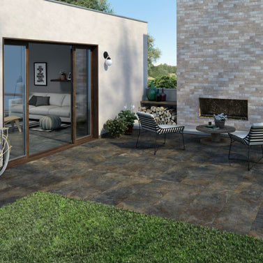 Ardesie Multicolour 40 x 120 x 2cm, matt paving at Irwin Tiles