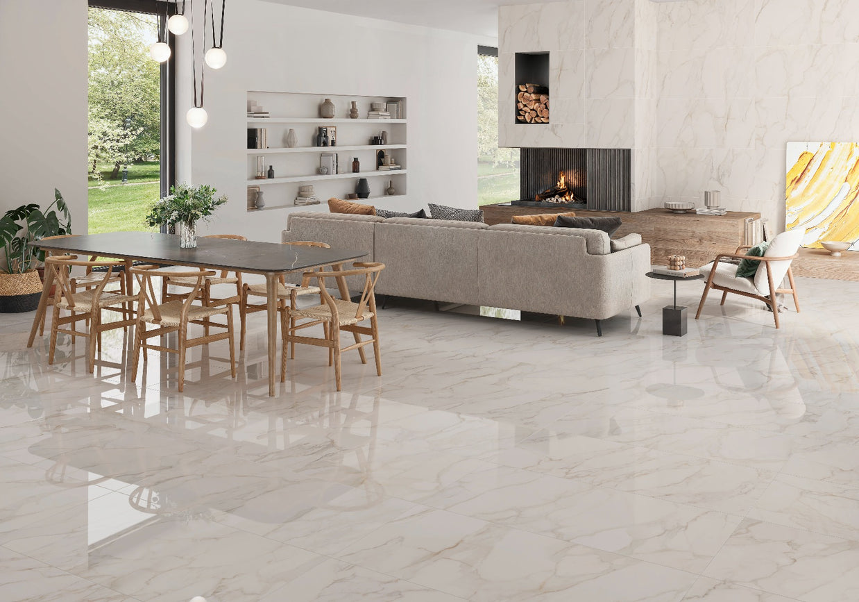 Paonazzo Gold Polished 60x120cm, gloss tile at Irwin Tiles