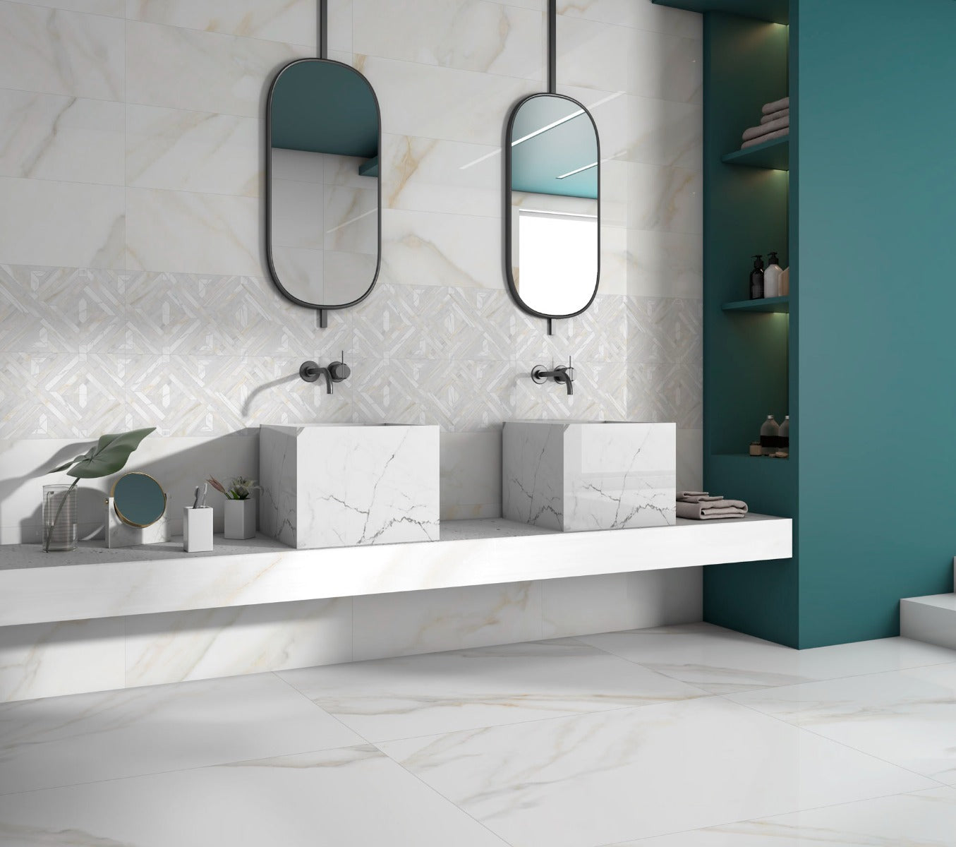 San Carlo Gold -Satin- 60x60cm, semi-gloss tile at Irwin Tiles