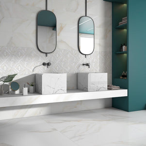 San Carlo Gold -Satin- 60x60cm, semi-gloss tile at Irwin Tiles