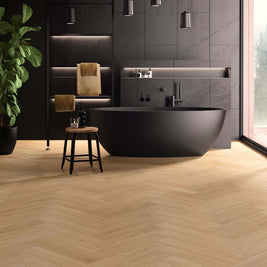 Chene Sedona Herringbone Laminate 10mm Water Resistant, light laminate flooring at Irwin Tiles