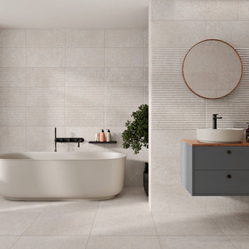 Kreta Greige Matte 30x60cm, wall tile at Irwin Tiles