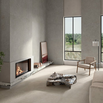 Kreta Pearl Matte 100x100cm tile, at Irwin Tiles