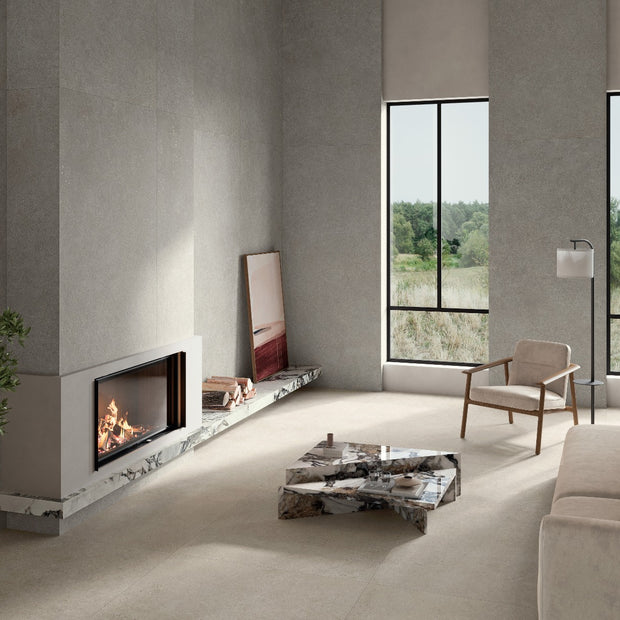 Kreta Pearl Matte 100x100cm tile, at Irwin Tiles