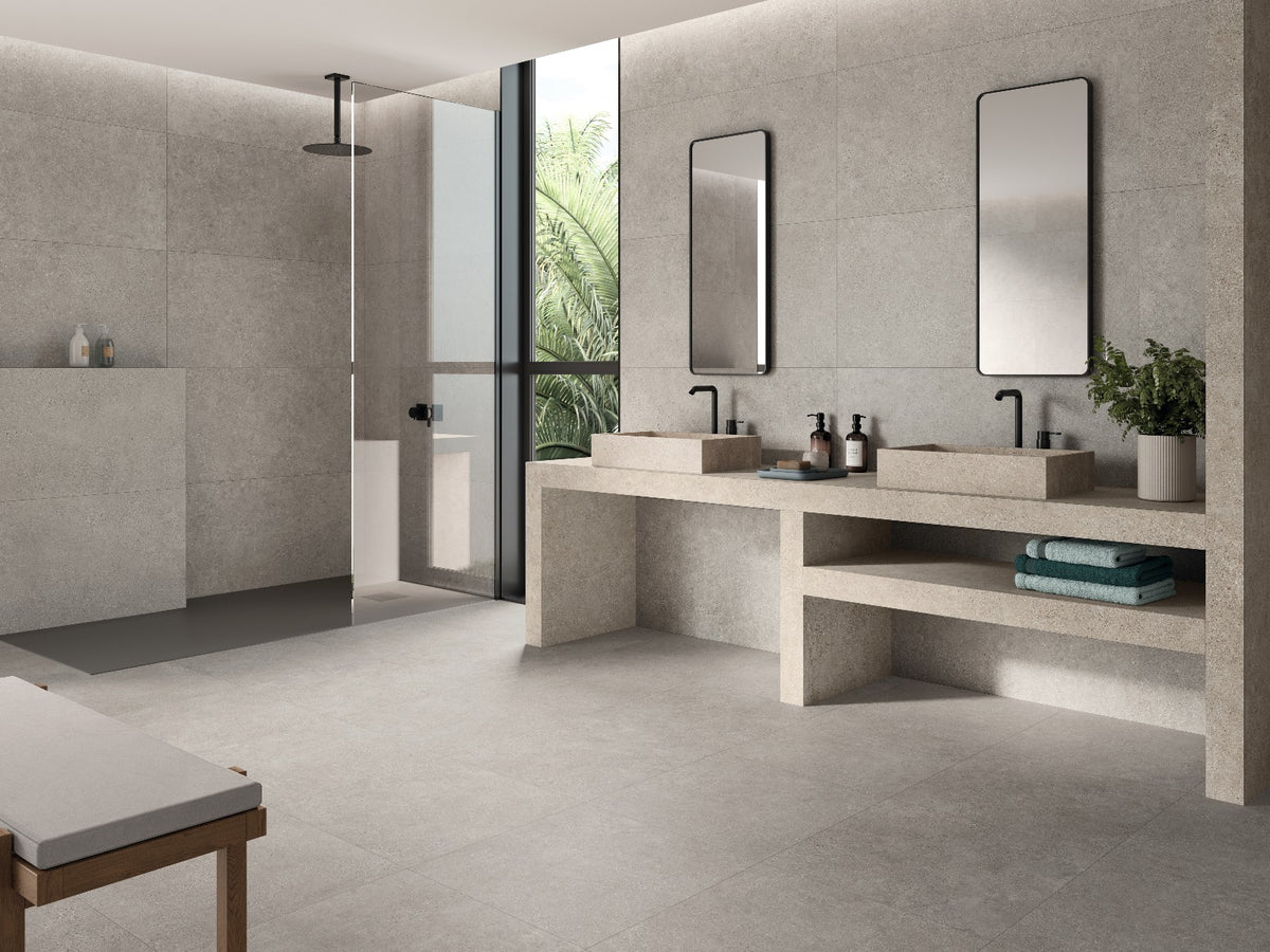 Kreta Grey Matte 100x100cm, tile at Irwin Tiles