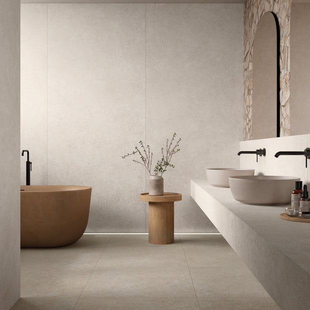Kreta Greige 60x60cm, porcelain tile at Irwin Tiles