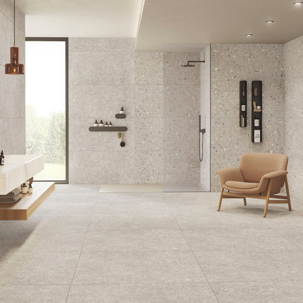 Oikos Natural 60x60cm tile, matt, at Irwin Tiles