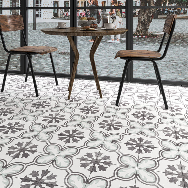 Swansea Orchid Green 45x45cm, porcelain tile at Irwin Tiles