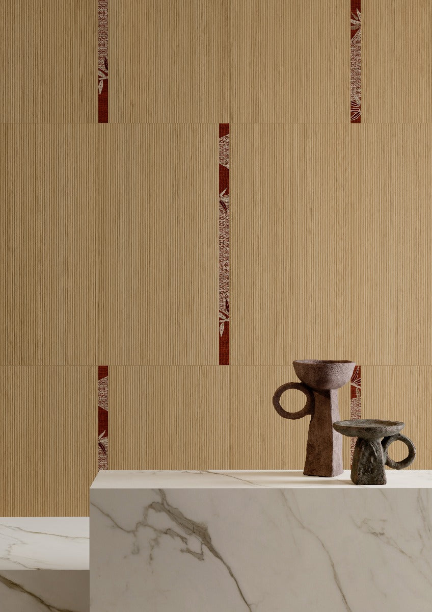 Oku Tatami Honey 60x120cm, tile from Irwin Tiles, Co. Monaghan