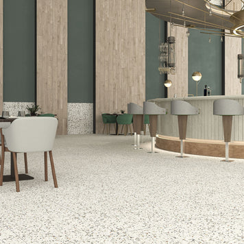 Tempo Mix Terrazzo 60x120cm, porcelain tile at Irwin Tiles