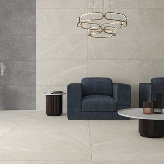 Toulousse Sand 90x90cm, matt tile at Irwin Tiles