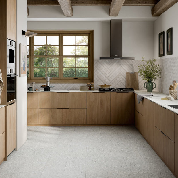 Gravelux White 60x60cm, porcelain tile at Irwin Tiles