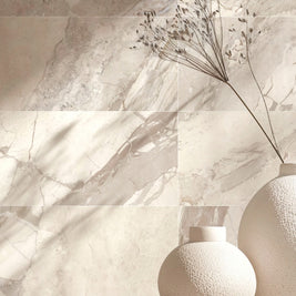 Blend Almond Milled (Ribbed) 60x120cm, matt porcelain tile for feature walls at Irwin Tiles