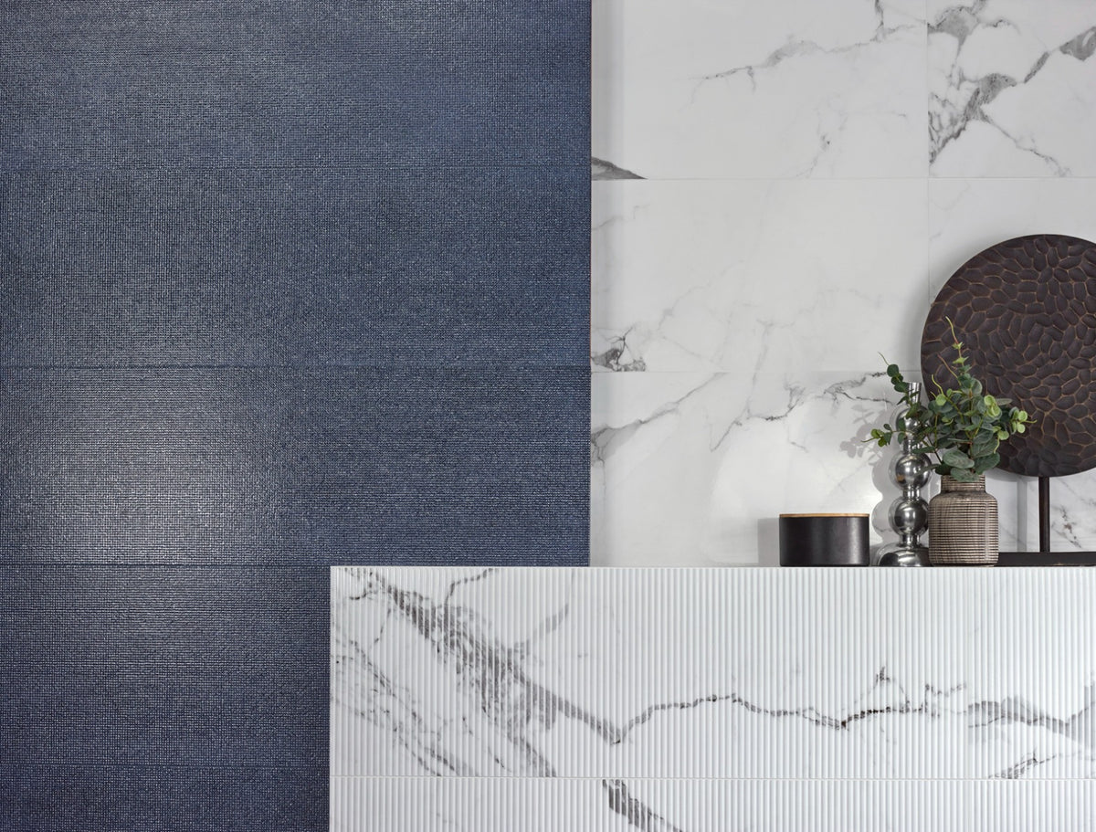 Bilma Azul 30 x 90cm, gloss wall tile at Irwin Tiles