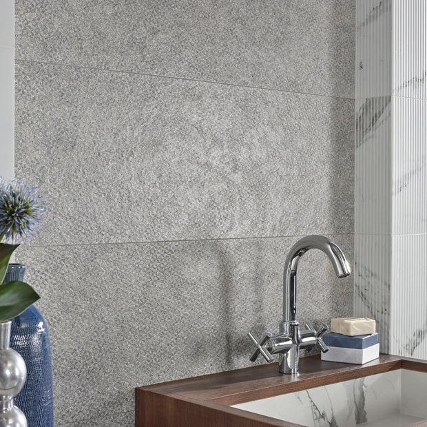 Mitra Gris 30 x 90cm, gloss wall tile at Irwin Tiles