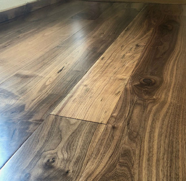 American Walnut - Random Widths, engineered wood flooring at Irwin Tiles