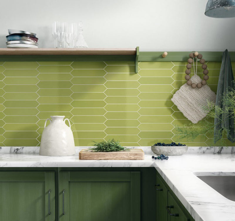 Arrow Apple 5 x 25cm, ceramic tile at Irwin Tiles