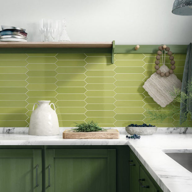 Arrow Apple 5 x 25cm, ceramic tile at Irwin Tiles