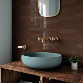 Arrow Coffee 5 x 25cm, gloss wall tile at Irwin Tiles