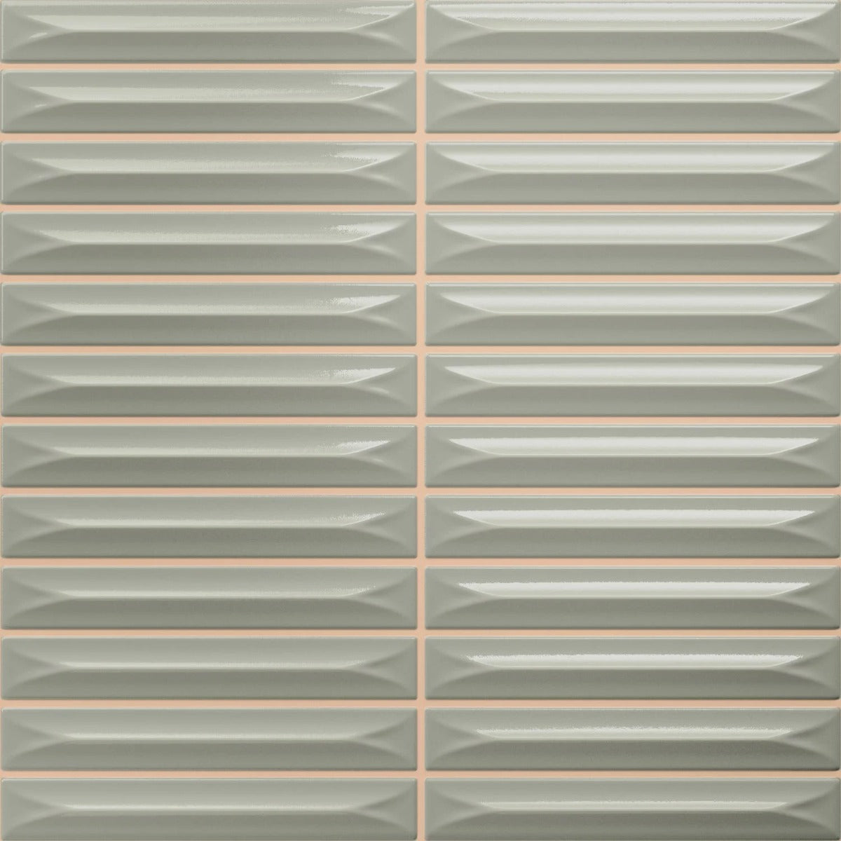 Arrow Sage 20x20cm Kit Kat Tile, ceramic wall tile at Irwin Tiles