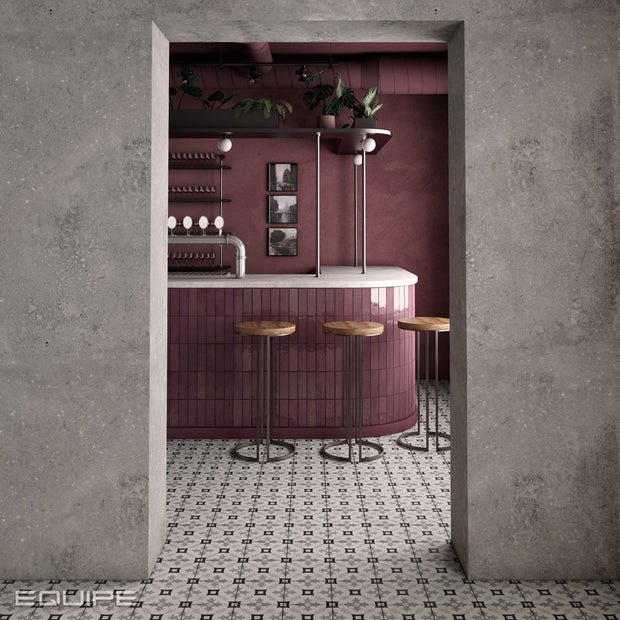 Art Nouveau Karl Splatz 20 x 20cm, porcelain tile at Irwin Tiles