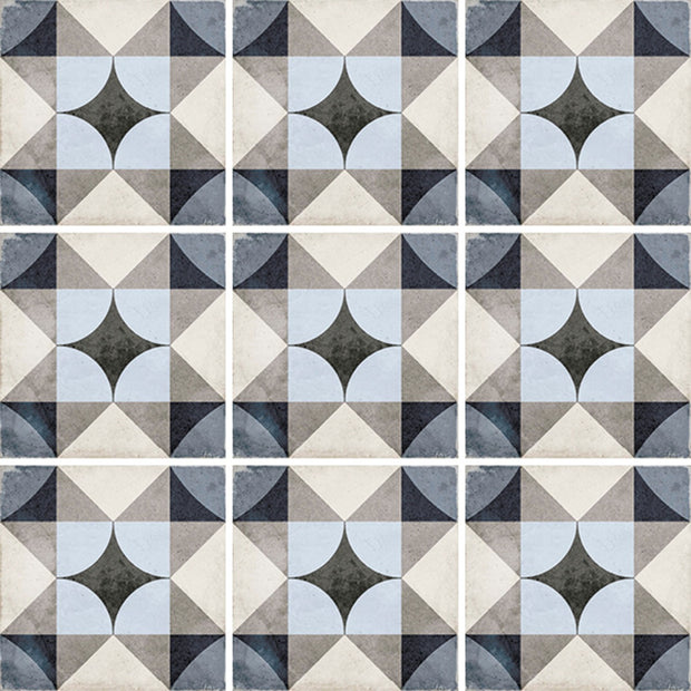 Art Nouveau Palais Blue 20 x 20cm, matt tile at Irwin Tiles