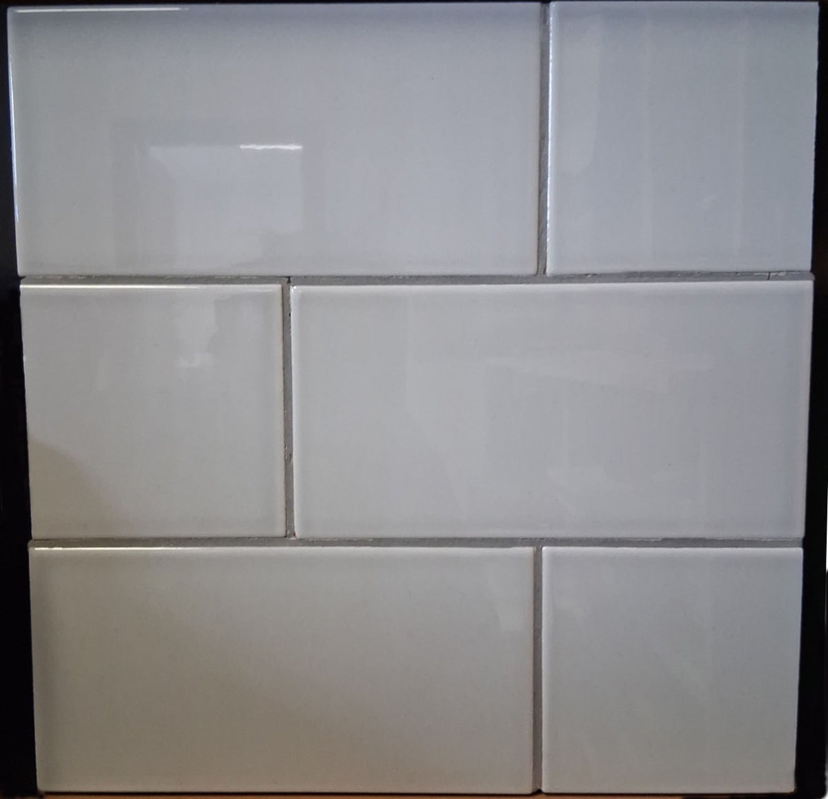 Artic Grey Flay 10x20cm, gloss tile at Irwin Tiles