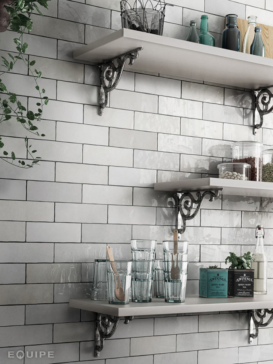Artisan White 6.5 x 20cm, gloss wall tile at Irwin Tiles