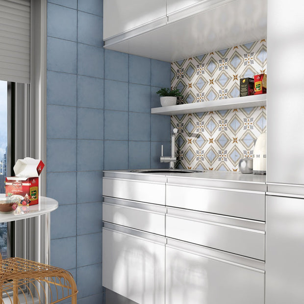 Art Nouveau Turin Colour 20 x 20cm, porcelain tile at Irwin Tiles