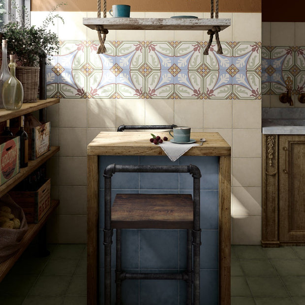 Art Nouveau Viena Colour 20 x 20cm, porcelain tile at Irwin Tiles