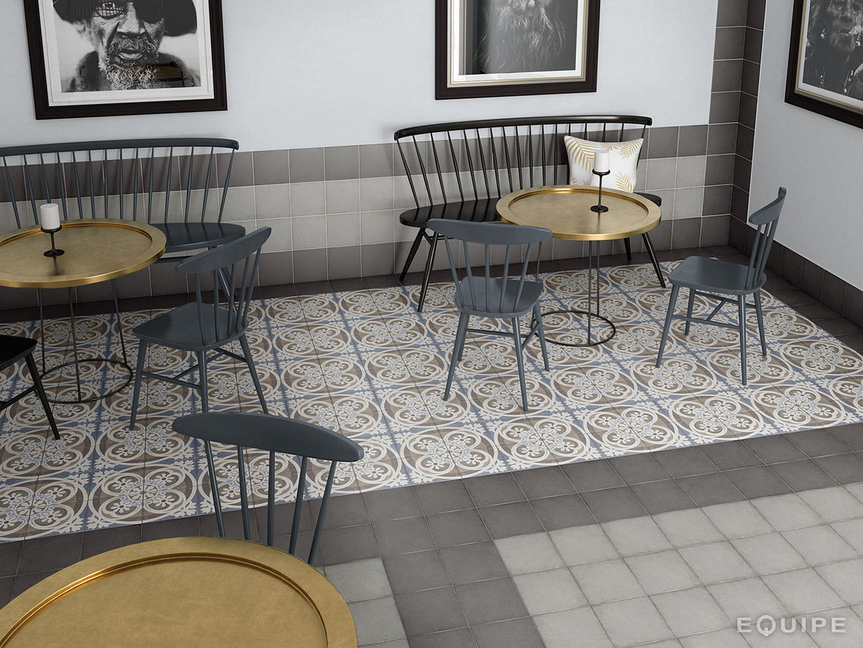 Art Nouveau Music Hall 20 x 20cm, porcelain tile at Irwin Tiles