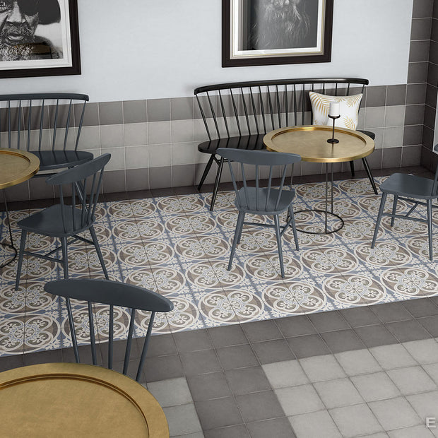 Art Nouveau Music Hall 20 x 20cm, porcelain tile at Irwin Tiles