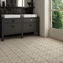 Art Nouveau La Rambla Biscuit 20 x 20cm, porcelain tile at Irwin Tiles
