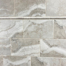 Augusta Grey Mate 40 x 25cm, matt ceramic wall tile for bathroom and kitchen walls at Irwin Tiles