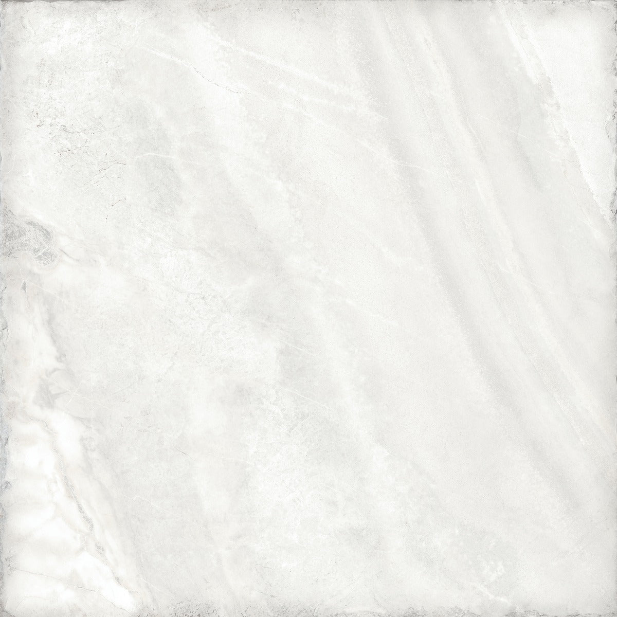 Marmi Imperiali Aurelia 90x90cm, white matt tile at Irwin Tiles