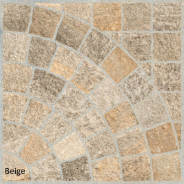 Valeria Beige Arco (Cobble-Look with Arch) 60 x 60 x 2cm, matt paving at Irwin Tiles
