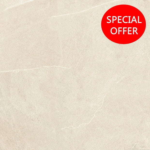 Bellevue Ivory 60 x 60cm, matt tile at Irwin Tiles