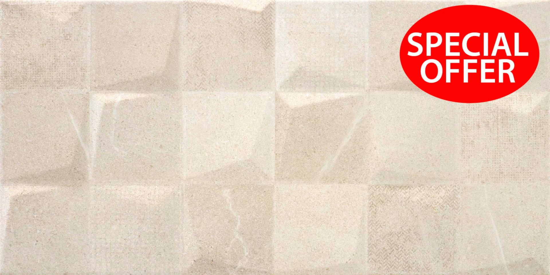Bellevue Decor Ivory Light 30 x 60cm, matt ceramic wall tile for feature walls at Irwin Tiles