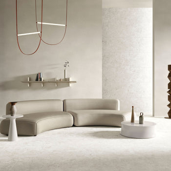 Blendstone White 60x120cm, porcelain tile at Irwin Tiles