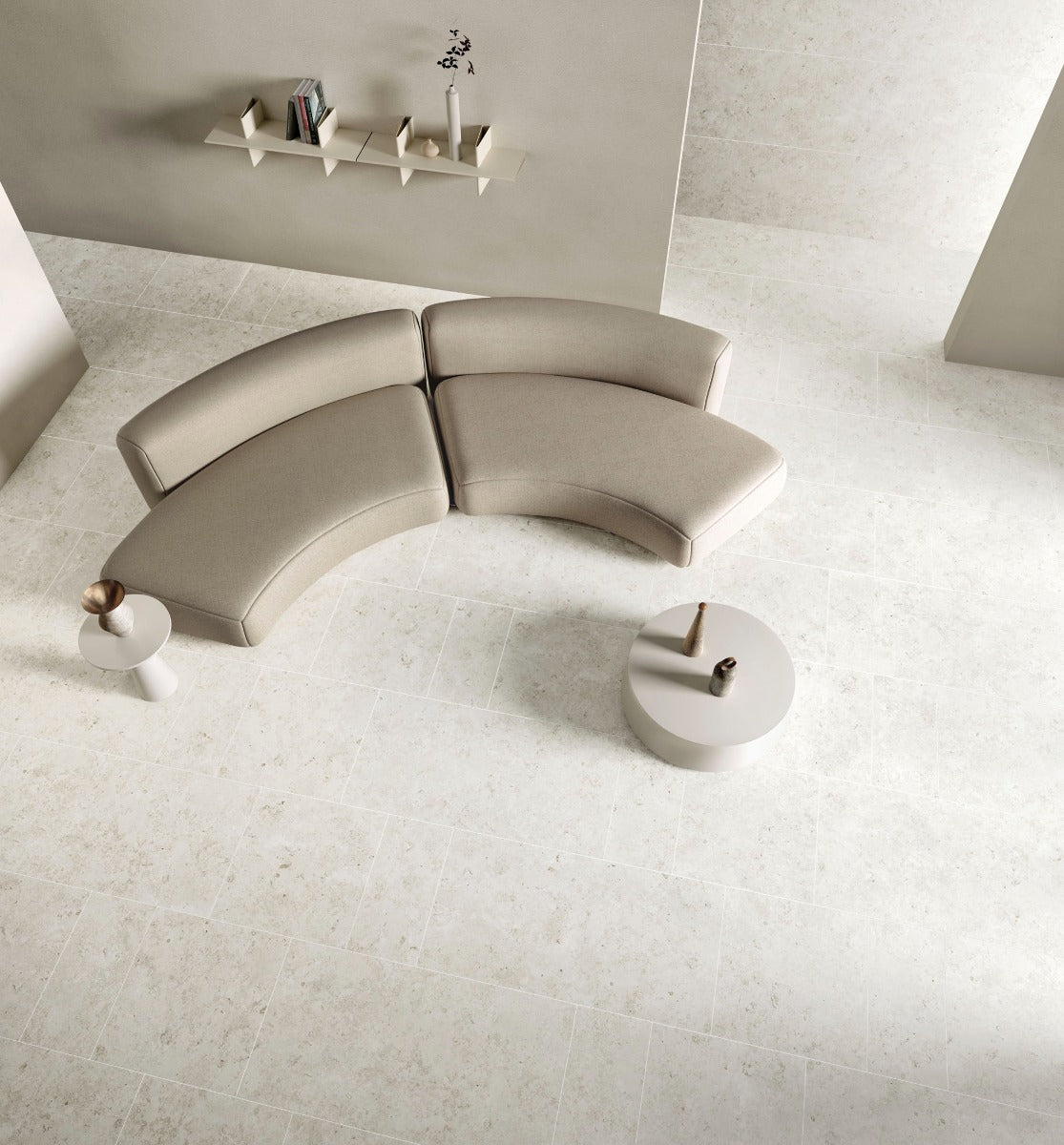 Blendstone White 60x120cm, matt tile at Irwin Tiles